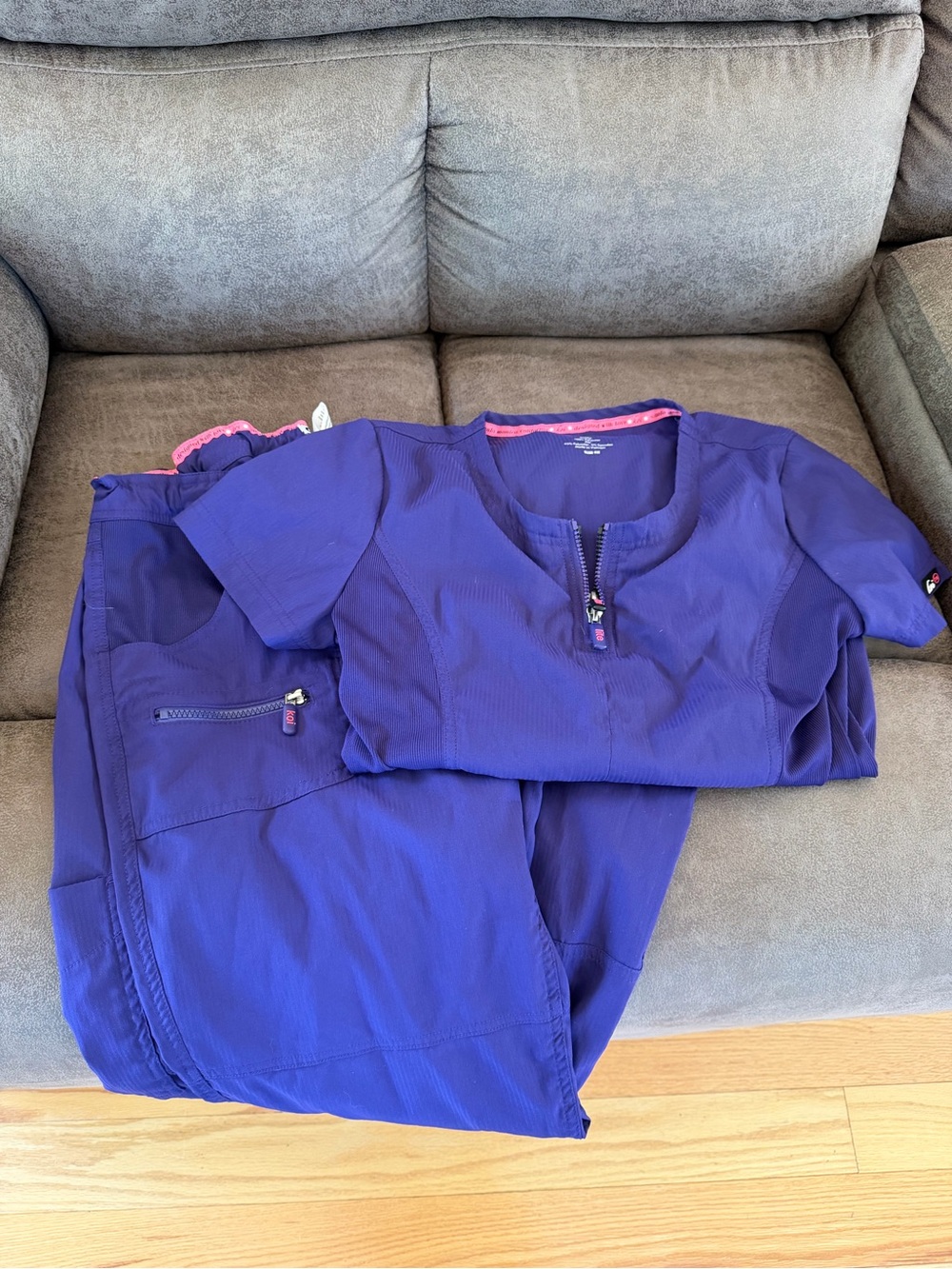 Women’s Koi Purple Scrub Set